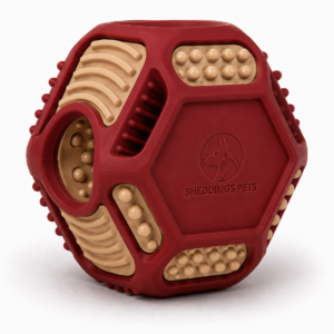 Sheddings Hexa Tread Silicone Dental Chew Ball for Dogs