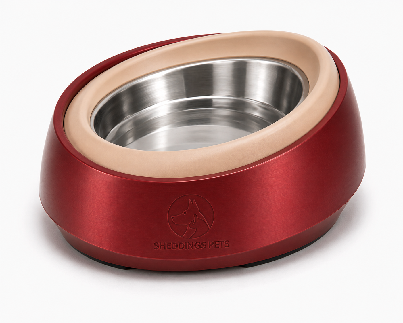 Sheddings OrbitFlow Stainless Steel Anti Spill Water Bowl for Dogs