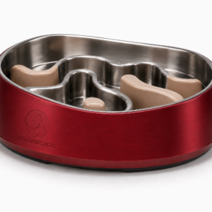 Sheddings WaveNest Stainless Steel Slow Feeder Bowl for Dogs