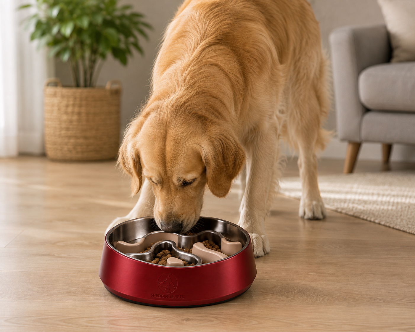 Sheddings WaveNest Stainless Steel Slow Feeder Bowl for Dogs - Image 6